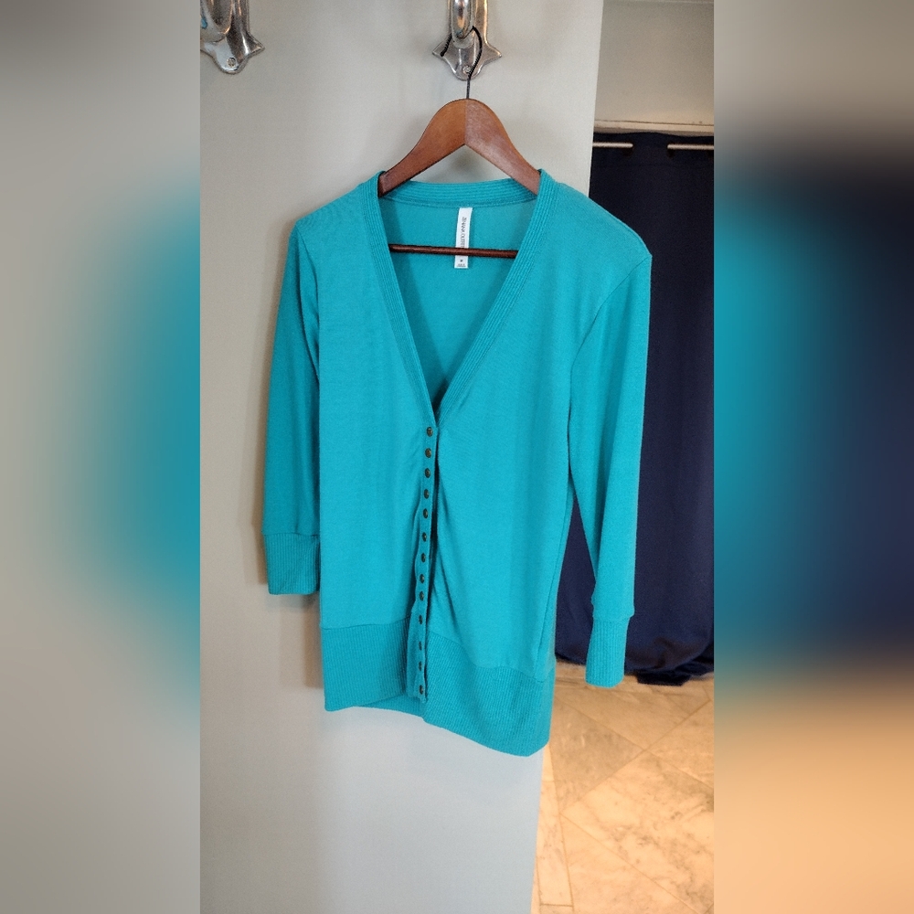NWOT Zenana Blue cardigan